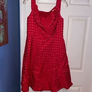 Anthropologie Red Dress